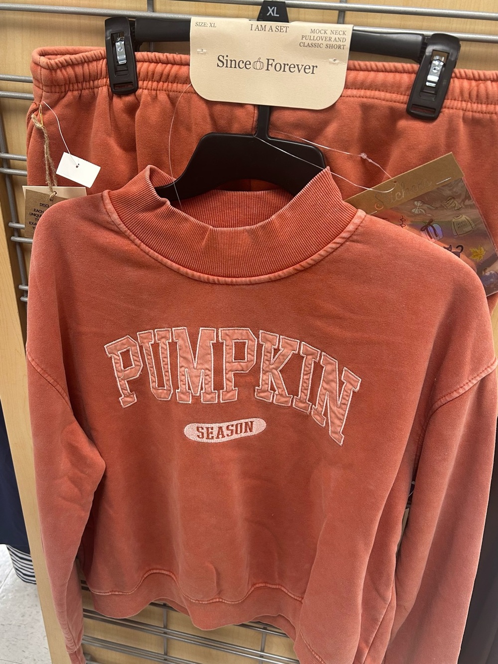 NWT Pumpkin Season Sweatshirt short set large medium viral fall